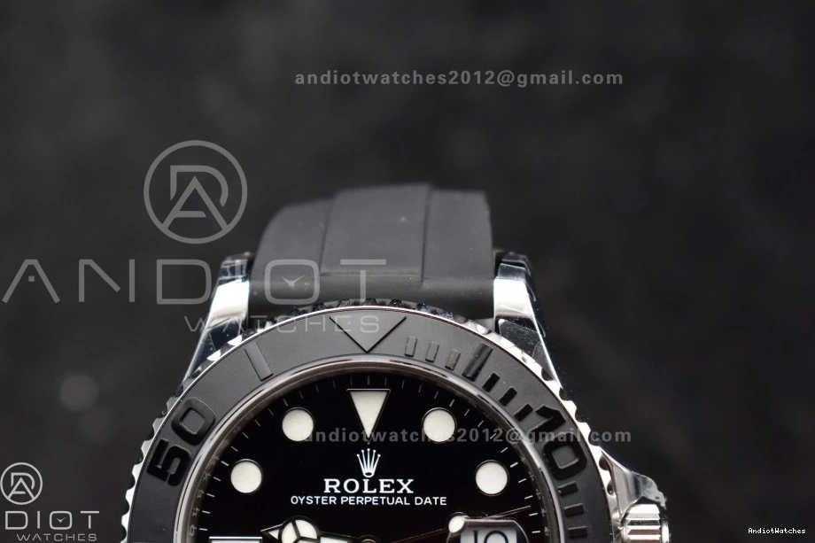 3D 1:1 42mm flex 1213 Yacht-Master VSF Edition Strap Ceramic Black V3 VS3235 Best WaterResistant 226659 Bezel on Oyster (Gain Weight) 1015